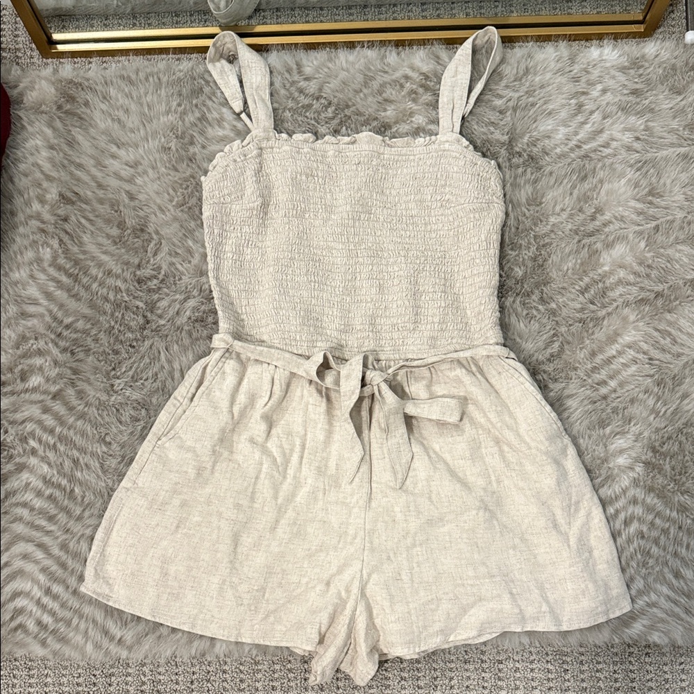 Abercrombie & Fitch Cream Romper